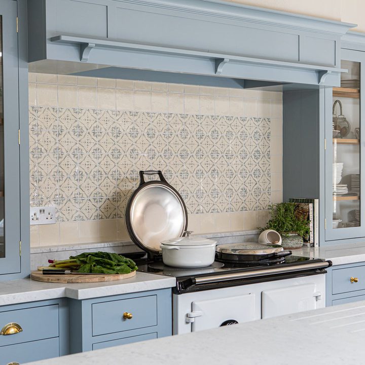 Powder Blue Kitchen Tile Ana Powder Blue Square Tile | Sims Hilditch… | Marlborough Tiles