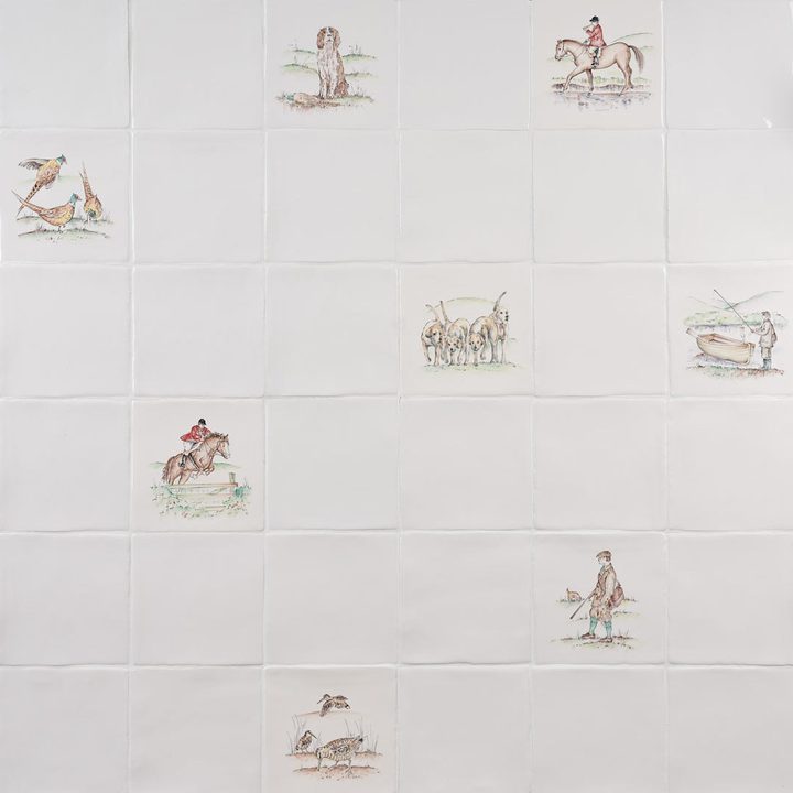 Pheasants 3 Square | Marlborough Tiles